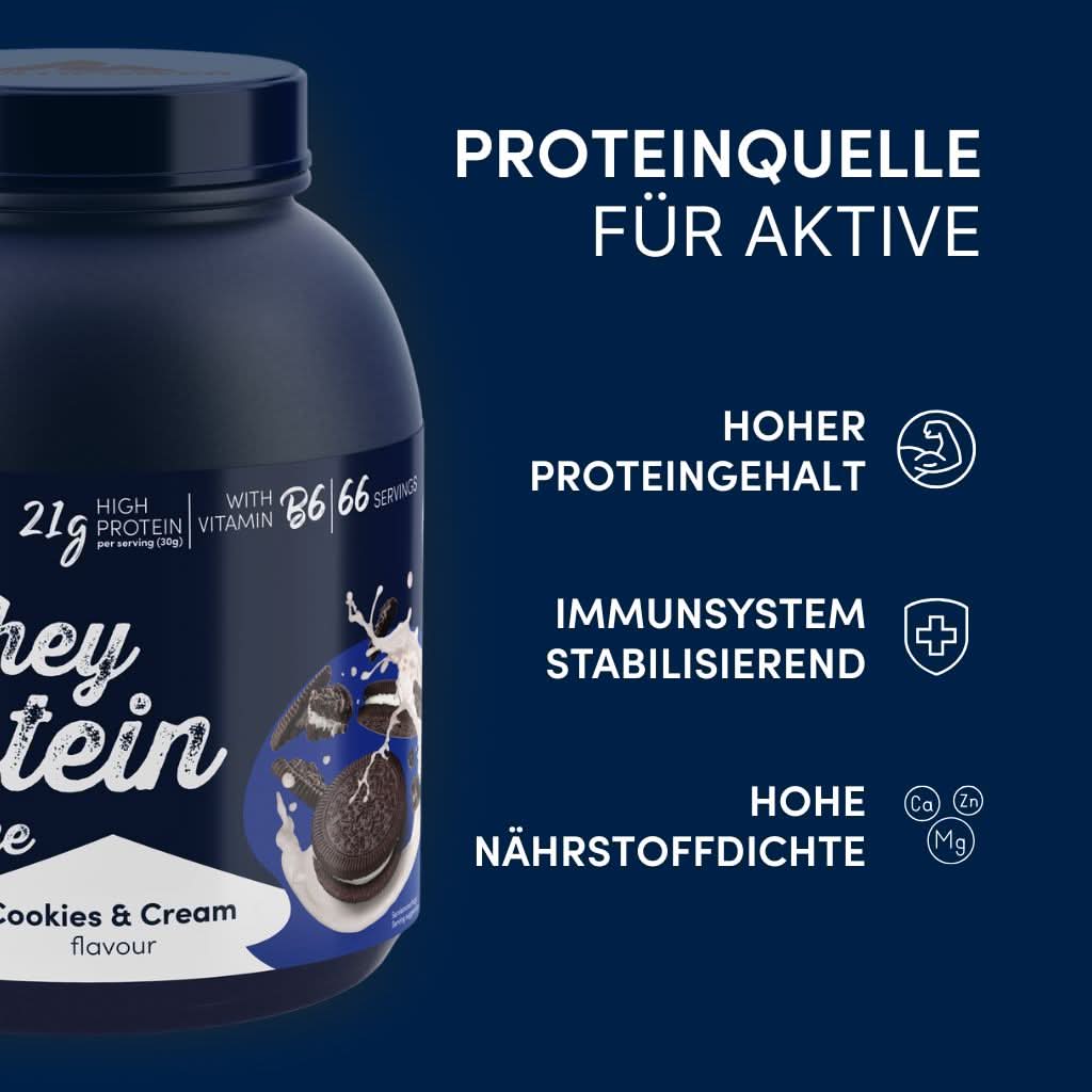 2kg Whey Proteinpulver | Cookies & Cream 22g Eiweiß - Image 4