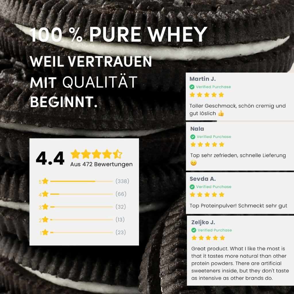 2kg Whey Proteinpulver | Cookies & Cream 22g Eiweiß - Image 6