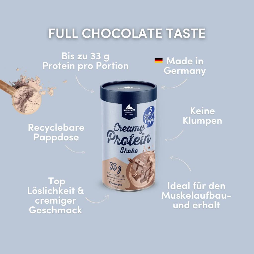 Creamy Protein Pulver 420g - Schoko | Cremiger Geschmack - Image 3