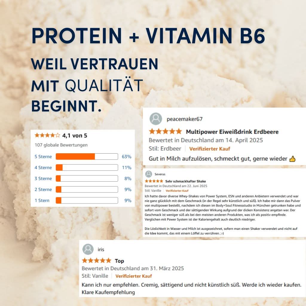 Creamy Protein Pulver 420g - Vanille | Bis zu 33g Protein pro Portion - Image 6
