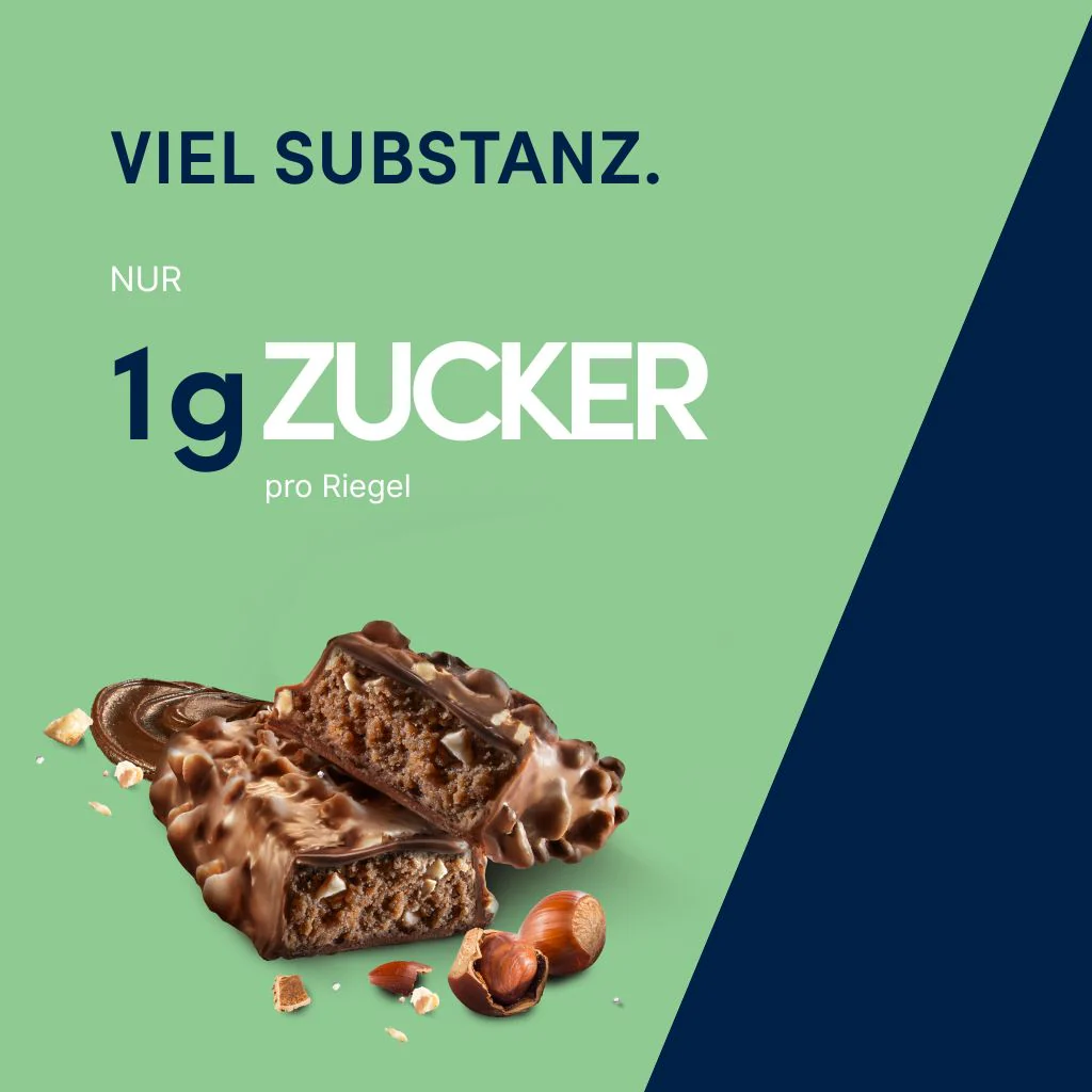 Vegan Protein Layer Haselnuss Nougat 55g | 13g pflanzliches Eiweiß pro Riegel - Image 5