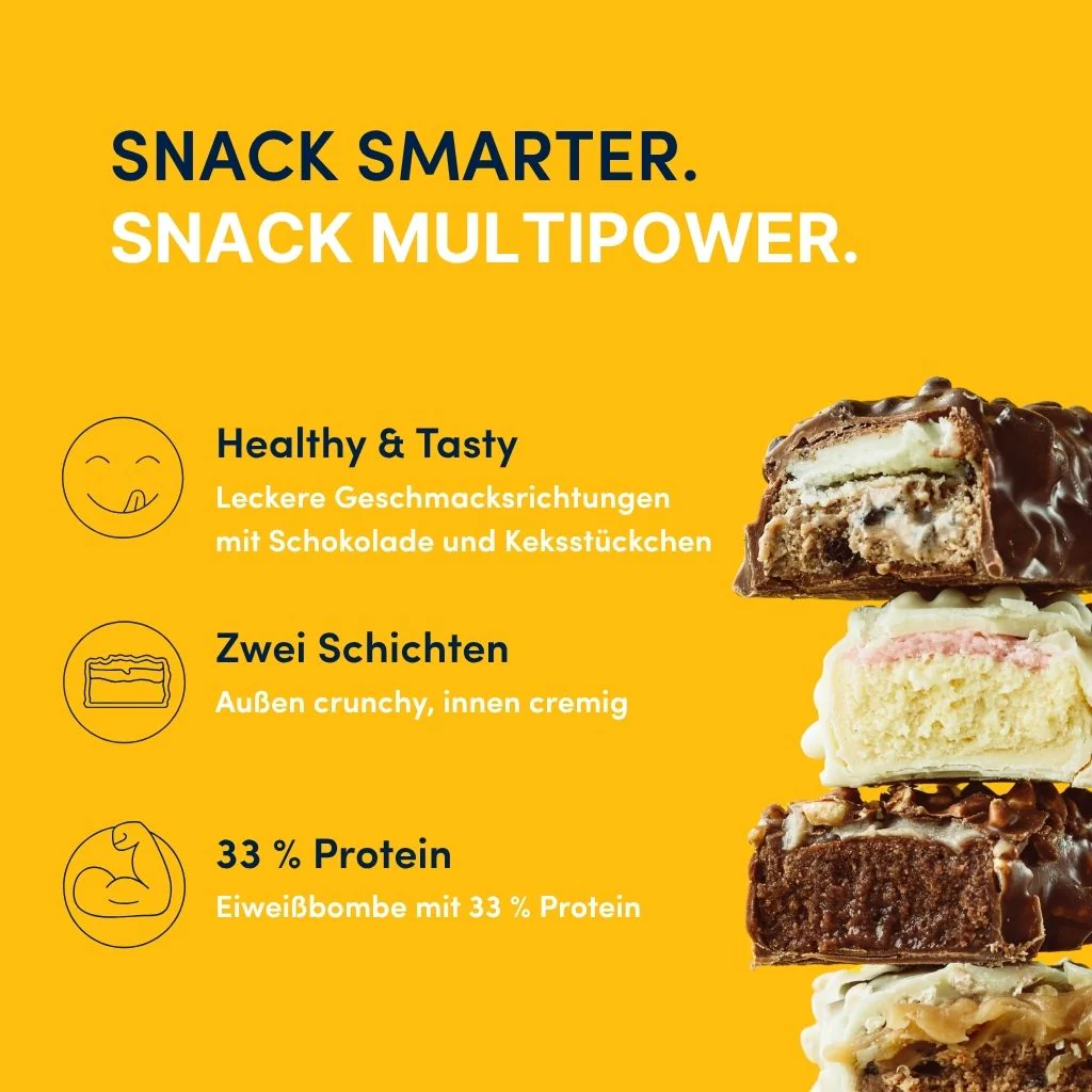 Protein Riegel Layer Cookies & Cream - 50g | 32% Protein - Image 3