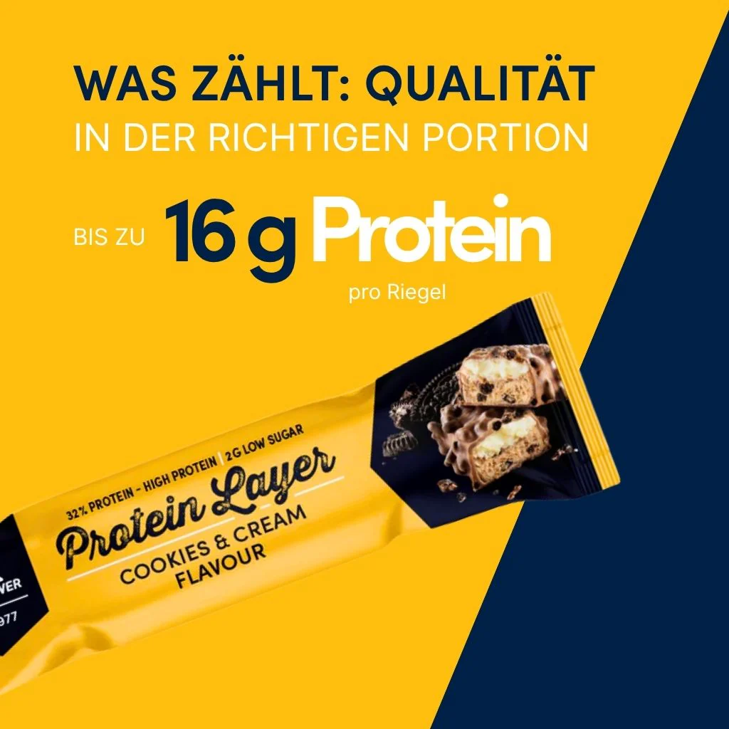 Protein Riegel Layer Cookies & Cream - 50g | 32% Protein - Image 4