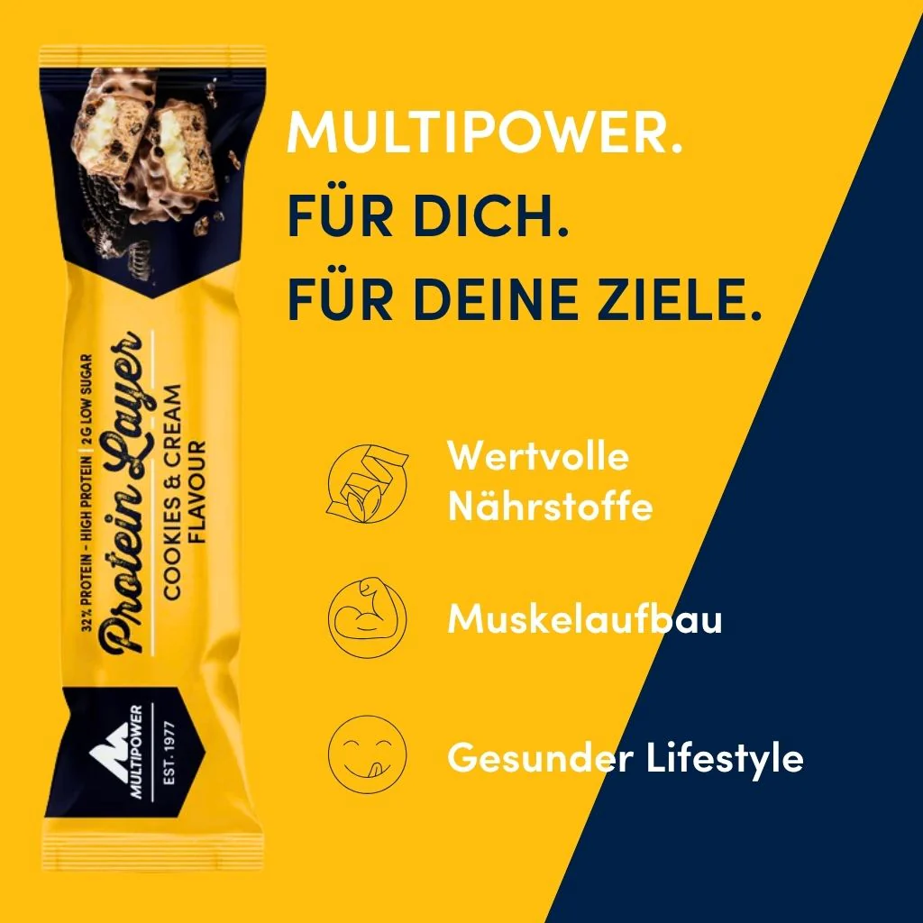 Protein Riegel Layer Cookies & Cream - 50g | 32% Protein - Image 5