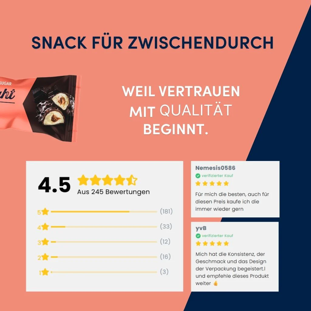 Protein Riegel Delight Zartbitter-Schokolade & Mokka - 35g - Image 6